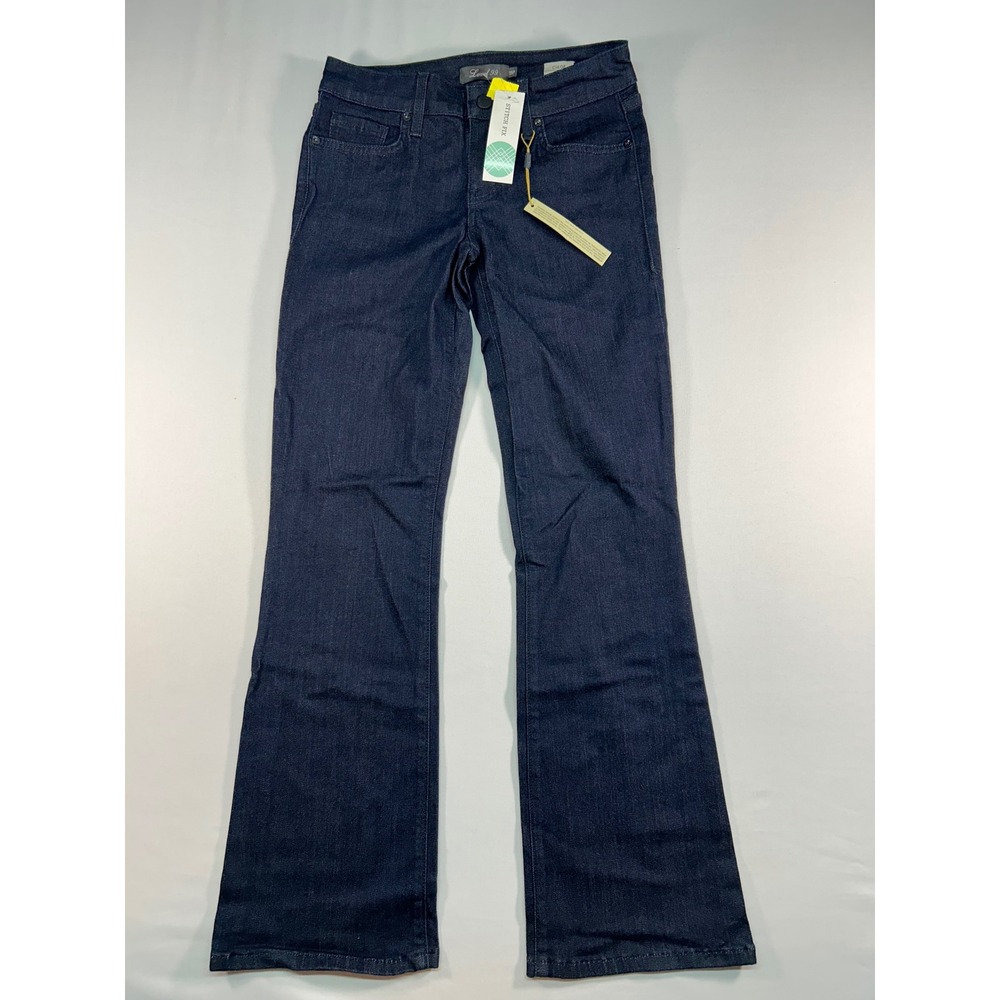 Level 99 Chloe Boot Petite Dark Wash Indigo Bootcut Jeans 25P NWT